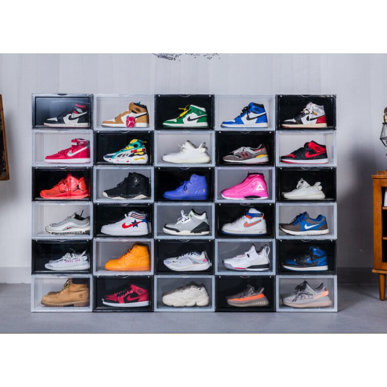 Clear shoe box discount display